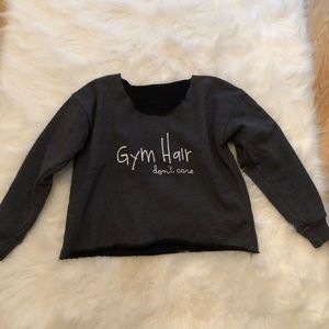Crop top sweatshirt